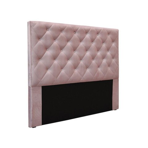 Cabeceira Cama Box Solteiro 90 Cm Tania Veludo Lilás S04 - D'Rossi