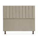 Ver imagem 1 de Cabeceira Cancun para Cama Box Casal 140cm Suede - Ecotec Decor:Bege