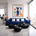 Ver imagem 5 de Quadro Canvas Matisse The Cut Outs 90x60cm Mold Preta