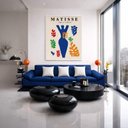 Ver imagem 3 de Quadro Canvas Matisse The Cut Outs 90x60cm Mold Preta