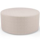 Ver imagem 1 de Puff Redondo Orgânico para Living 90cm Lola W01 Bouclê Creme - Lyam Decor
