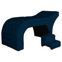 Ver imagem 2 de Maca Estofada Capitonê Corino Cores - DS Estofados Azul Marinho