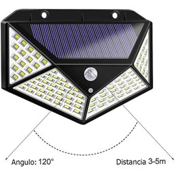 Luminária Solar Arandela Parede Sensor Presença Luz Led - 1