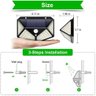 Luminária Solar Arandela Parede Sensor Presença Luz Led - 4