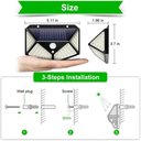 Ver imagem 4 de Luminária Solar Arandela Parede Sensor Presença Luz Led
