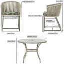 Ver imagem 3 de Mesa com 4 Cadeiras e Noronha Estofado 5 Trama Original Rami