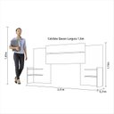 Ver imagem 7 de Cabeceira Extensível em MDF com 4 Prateleiras Mila Branco