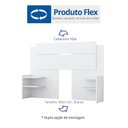 Ver mais imagens de Cabeceira Extensível em MDF com 4 Prateleiras Mila Branco