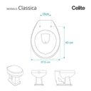 Ver imagem 3 de Tampa de Vaso Polipropileno Classica Branco para Bacia Celite
