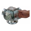 Ver imagem 3 de Baleiro Giratório Vidro 28 Cm 5 Potes Transparente Expositor Bomboniere Balas Doces Cap. 2.5 Litros