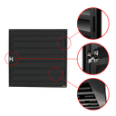 Ver imagem 2 de Portinha para Abrigo D'Agua/Gas 80 x 80 Plus 1F c/Ventil.Preto Brimak