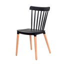 Ver imagem 5 de Kit 6 Cadeiras Paris Preto Polipropileno Sala de Estar Jantar Mesa de Jantar Área de Lazer Recepção