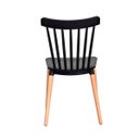 Ver imagem 1 de Kit 6 Cadeiras Paris Preto Polipropileno Sala de Estar Jantar Mesa de Jantar Área de Lazer Recepção