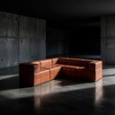 Ver imagem 2 de Sofá Modular Canto Luxo Bom Pastor Terra Cota Veludo PU