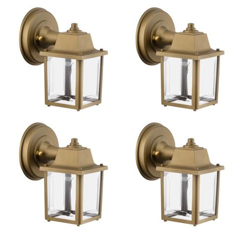 4 Arandela Ouro Velho Externa Colonial Resistente a Maresia Acl98