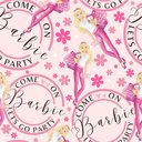 Ver imagem 1 de Papel de Parede Come On Barbie Let's Go Party - 3,30x0,50m