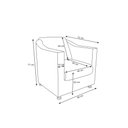 Ver imagem 3 de Poltrona Decorativa Tilla Suede Azul Turquesa