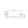 Barra de Apoio 390mm Essentials Cube Grohe - 2