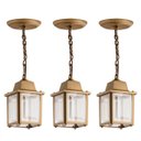 Ver imagem 1 de 3 Pendente Externo Colonial Ouro Velho Vintage Pergolado Acl96