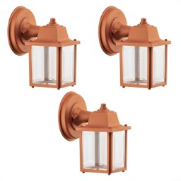 3 Arandela Industrial Externa Cobre Resistente Maresia Acl97 - 1 3 Arandela Industrial Externa Cobre Resistente Maresia Acl97 - 1