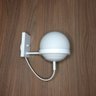 4 Arandela Bola de Vidro Fosco Moderna Redonda Branca Alu25 - 4