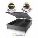 Ver imagem 6 de Conjunto Box Baú Cinza Argel Cinza Espuma D33 King 193x203x74 - King House