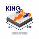 Ver mais imagens de Conjunto Box Baú Cinza Argel Cinza Espuma D33 King 193x203x74 - King House