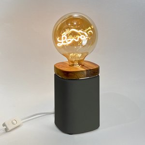 Luminaria Lampinvento BULBOS LOVE - Cinza