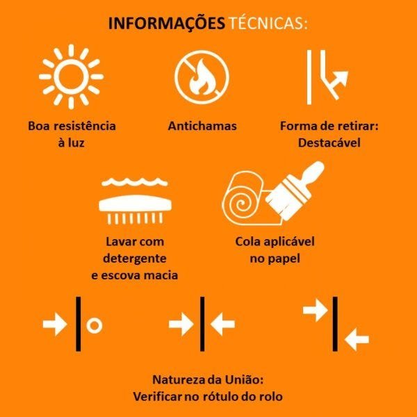 Papel de Parede Vinílico 53cmx10m Isadora Design - Rolo de 10m - 4
