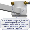 Ver imagem 6 de Suporte Refletor Inclinado Parede Braço 30 Cm Branco
