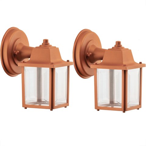 2 Arandela Vintage Externa Cobre Industrial Jardim Acl97