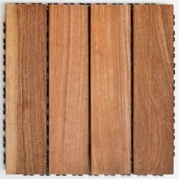 Deck em Placa de Madeira Modular Base Plástica 30cm x 30cm Madersilva Marrom/Cumaru - 4 Deck em Placa de Madeira Modular Base Plástica 30cm x 30cm Madersilva Marrom/Cumaru - 4