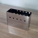 Ver imagem 3 de Kit 4 Porta Guardanapos de Inox para Lanchonetes Confeitarias Restaurantes Mesa Parma Brinox