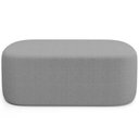 Ver imagem 4 de Cabeceira Cama Box 100cm Lanna com Puff Recamier Doha W01 Bouclê Cinza - Lyam Decor