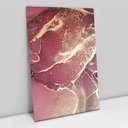 Ver imagem 1 de Quadro Decorativo em Canvas Abstrato Mármore Rosa Perolado TaColado Borda Infinita 90 x 60cm