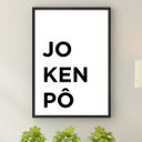 Ver imagem 1 de Quadro Decorativo Jokenpô 33x24cm - com Vidro:moldura Preta