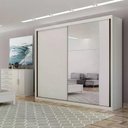Ver imagem 1 de Guarda Roupa Bravo Gold 2 Portas 4 Gavetas 1 Espelho Cor:branco