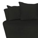 Ver imagem 4 de Kit Namoradeira + Poltrona Yara Orgânica Veludo Preto