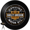 Ver imagem 2 de Cj Mesa Madeira Azulejo 60cm - Bistrô Fixa 78cm + 2 Cadeiras 43 - Preta - Harley Davidson Genuine