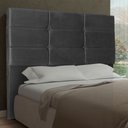 Ver imagem 2 de Cabeceira Queen 1,60m Tóquio Suede - Pallazio - Cinza