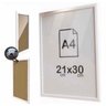 Quadro Infantil Safari 6 un A4 vidro e pendurador - 5