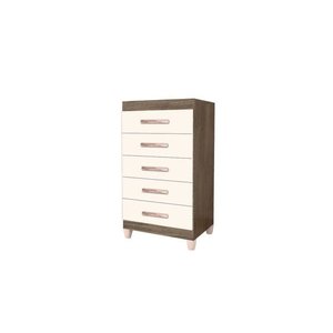 Cômoda Incorplac Cannes 5 Gavetas Teka/Champanhe