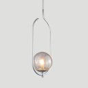 Ver imagem 4 de Lustre Pendente On Clip - Prata com Globo de Vidro Fumê - 4125-15-fu
