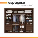 Ver imagem 6 de Guarda-roupa Zanzini Imperador Plus 2 Portas Correr 6 Gavetas Jacaranda/off-white com Pés