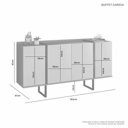 Buffet Jcm Caricia Off White/noronha Jcm Movelaria - 2