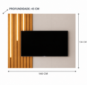 Ver imagem 3 de Painel para TV Yara 70 Polegadas Off White Nature
