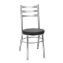 Ver imagem 3 de Kit 4 Cadeiras para Sala de Jantar CC80 Debrum Cinza/Cromado/Preto