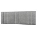Ver imagem 5 de Cabeceira Estofada Cama Casal King Size Led Star 200cm Linho Cinza