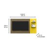 Painel para TV Itália Demolição com Amarelo - Patrimar Móveis - 3