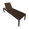 Espreguiçadeira Cancun Alumínio Junco Sintético Trançado Cacau Unicolor - 1
